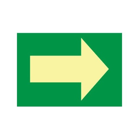 National Marker Co Glow Sign Vinyl - Arrow GL321P